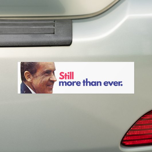 Nixon bumper sticker (Op auto)