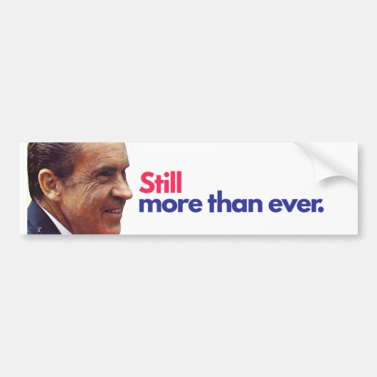 Nixon bumper sticker (Voorkant)