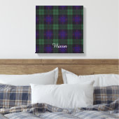 Nixon clan Pset Scottish kilt tartan Canvas Afdruk (Insitu (Slaapkamer))