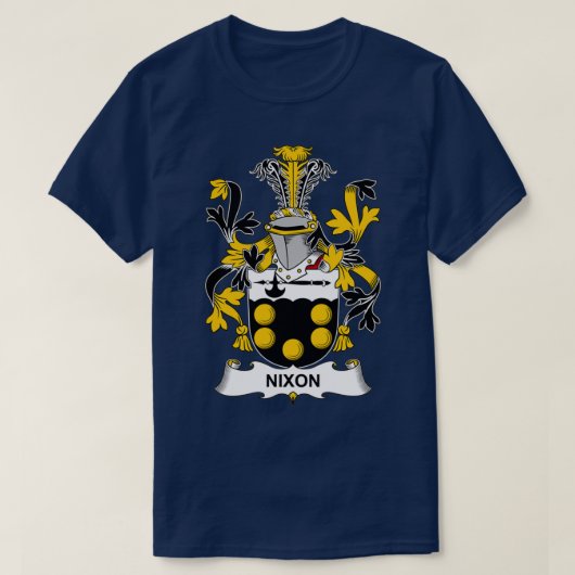 Nixon Coat of Arms Family Crest T-shirt (Design voorkant)