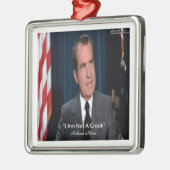 Nixon en geen crook Quote Metalen Ornament (Links)