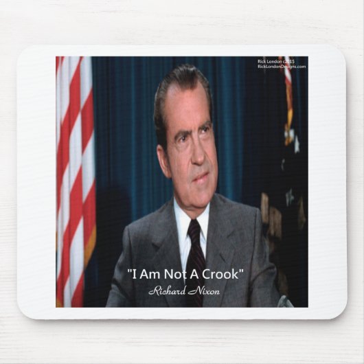 Nixon en geen crook Quote Muismat (Voorkant)