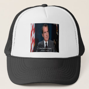 Nixon en geen crook Quote Trucker Pet