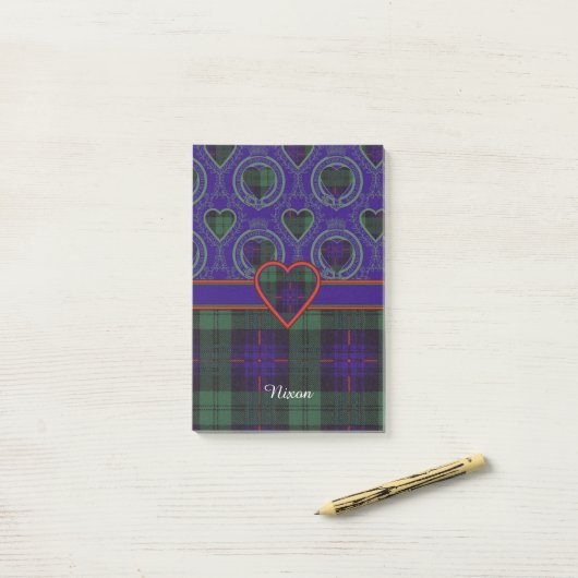 Nixon familie clan Pset Scottish kilt tartan Post-it® Notes (Op bureau)