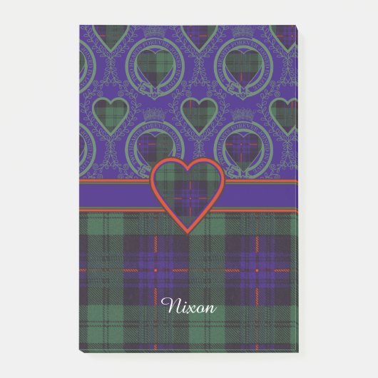 Nixon familie clan Pset Scottish kilt tartan Post-it® Notes (Voorkant)