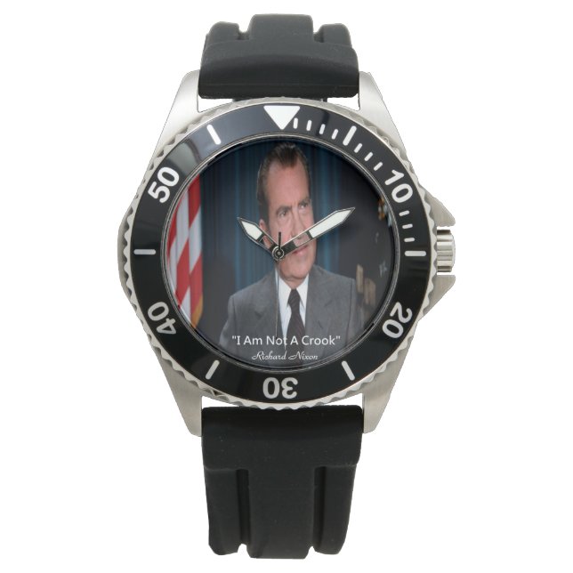 Nixon & I Am Not A Crook Horloge (Voorkant)