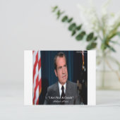 Nixon & Niet Een Boef Quote Briefkaart (Staand voorkant)
