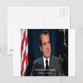 Nixon & Niet Een Boef Quote Briefkaart (Voorkant / Achterkant)