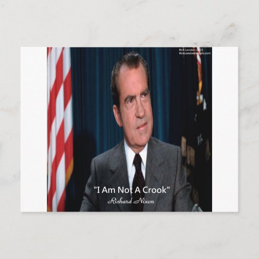 Nixon & Niet Een Boef Quote Briefkaart (Voorkant)