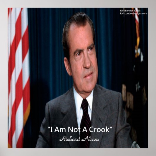 Nixon & Niet Een Boef Quote Poster (Voorkant)