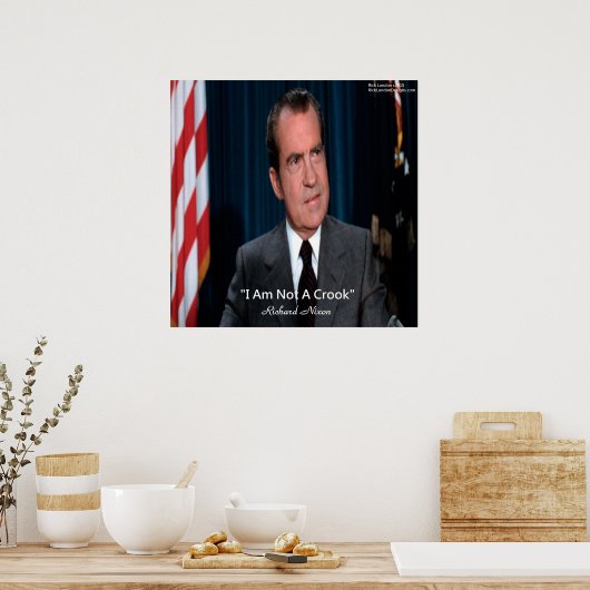 Nixon & niet het Poster van het Citaat van het Gew (Keuken)