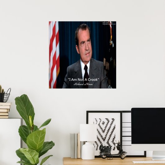 Nixon & niet het Poster van het Citaat van het Gew (Thuiskantoor)