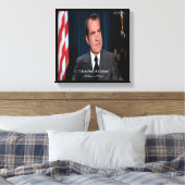 Nixon & Not A Crook Quote Canvasprint Canvas Afdruk (Insitu (Slaapkamer))