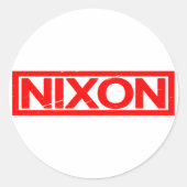 Nixon Stamp Ronde Sticker (Voorkant)