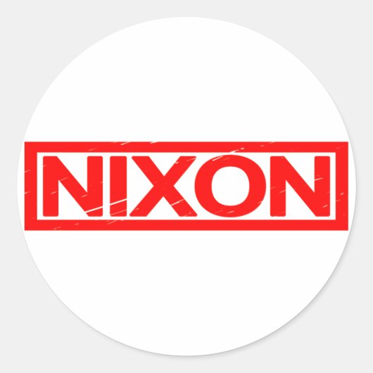 Nixon Stamp Ronde Sticker (Voorkant)