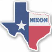 Nixon TX-vlag Sticker (Voorkant)