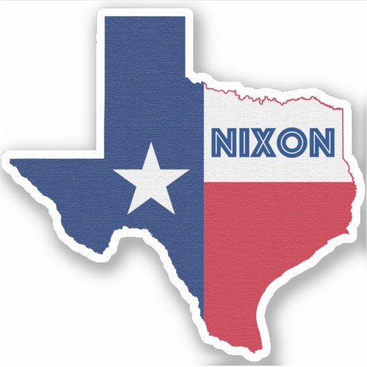 Nixon TX-vlag Sticker (Voorkant)