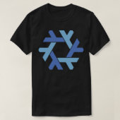 NixOS logo Sticker T-shirt (Design voorkant)