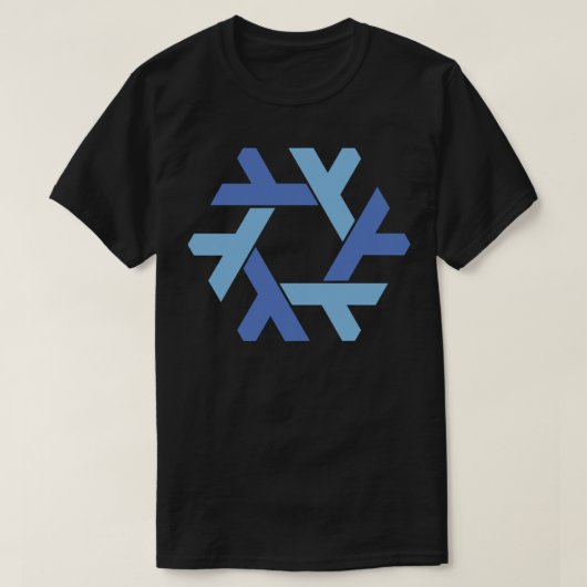 NixOS logo Sticker T-shirt (Design voorkant)