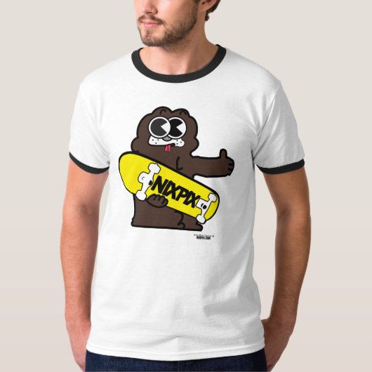 Nixpix Dog Mascot (licht) T-shirt (Voorkant)