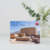 Nizwa Fort in Nizwa, Oman Briefkaart (Staand voorkant)