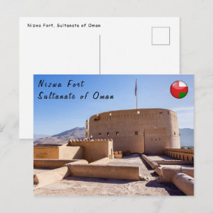 Nizwa Fort in Nizwa, Oman Briefkaart