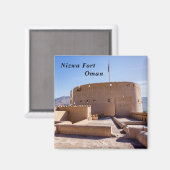 Nizwa Fort in Nizwa, Oman Magneet (Voorkant / Achterkant)