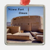 Nizwa Fort in Nizwa, Oman Metalen Ornament (Voorkant)