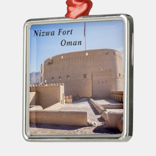 Nizwa Fort in Nizwa, Oman Metalen Ornament (Links)