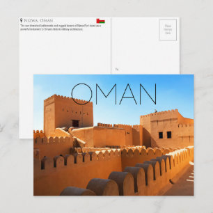 Nizwa Fort, Oman Reisansichtkaart Briefkaart