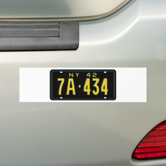 NJ42 BUMPERSTICKER (Op auto)
