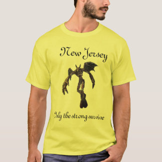 NJ Devil, New Jersey, alleen de sterken overleven T-shirt