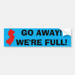NJ "Ga weg! We zijn vol" sticker
