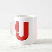NJ Grafisch (rood) Koffiemok (Voorkant links)