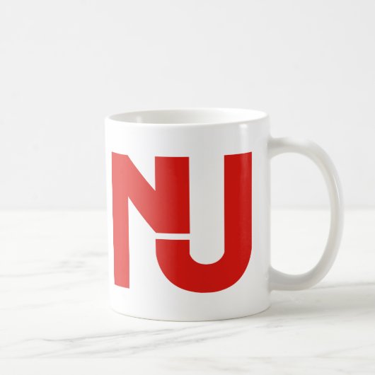 NJ Grafisch (rood) Koffiemok (Rechts)