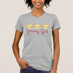 NJ Jersey Girl Pork Roll Breakfast Egg Sandwich T-shirt