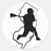 NJ Lacrosse Sticker (Voorkant)