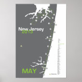 NJ Marathon Map Poster (Voorkant)