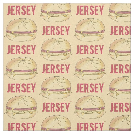 NJ New Jersey Pork Roll Breakfast Egg Sandwich Stof (Swatch)