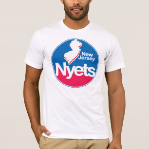 NJ NYETS Throwback T Shirt (alleen voorste logo)
