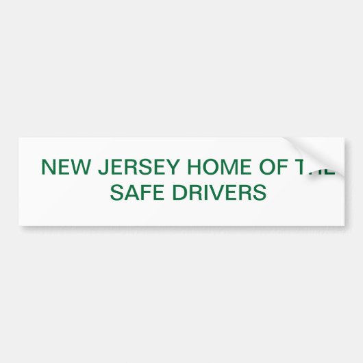 NJ Safe-drivers Bumpersticker (Voorkant)