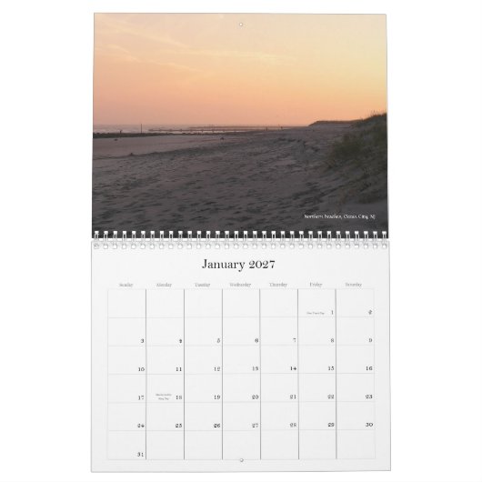 NJ Shore 2011 Kalender (Jan 2027)