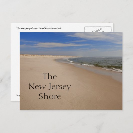 NJ Shore Briefkaart (Voorkant / Achterkant)