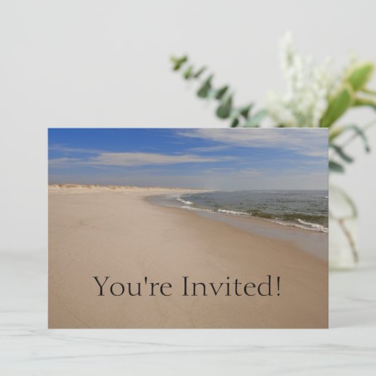 NJ Shore Invitation Kaart (Staand voorkant)