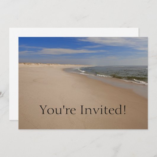 NJ Shore Invitation Kaart (Voorkant / Achterkant)