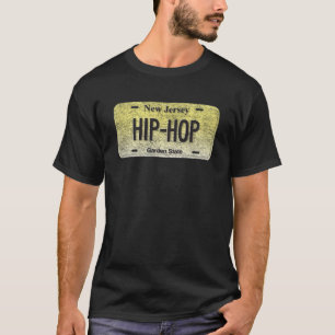 NJ State Vanity Licentie Bord HIP HOP T-shirt