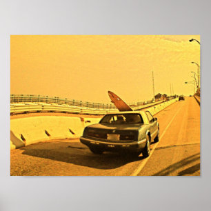 NJ Surfing Kook Poster