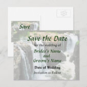 NJ - Waterfall Paterson NJ Save the Date Aankondigingskaart (Voorkant / Achterkant)