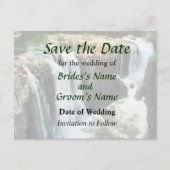 NJ - Waterfall Paterson NJ Save the Date Aankondigingskaart (Voorkant)