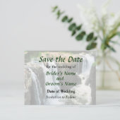 NJ - Waterfall Paterson NJ Save the Date Aankondigingskaart (Staand voorkant)